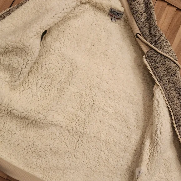 Gray and Cream Zip-Up Hoodie Scandinavian Explorer - Picture 3 of 5